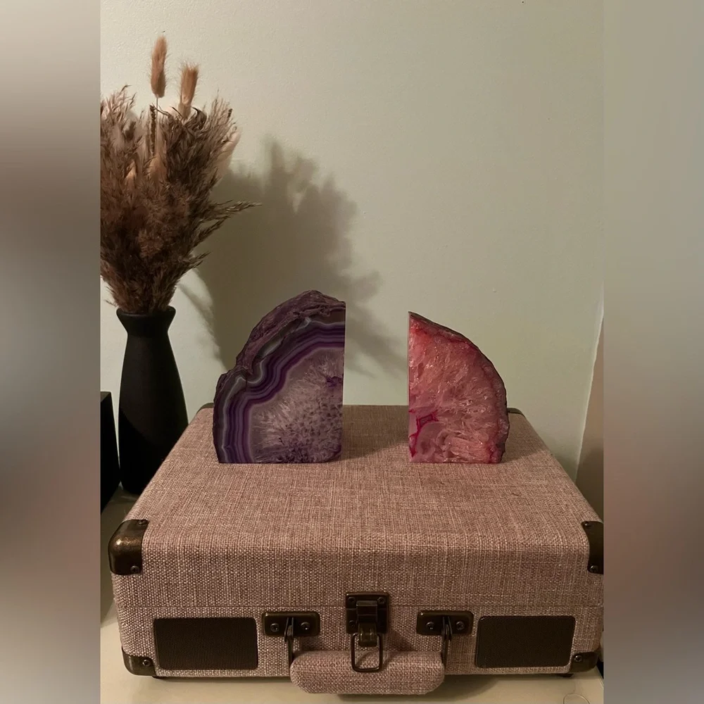 brazilian geode bookends - Picture 1 of 4
